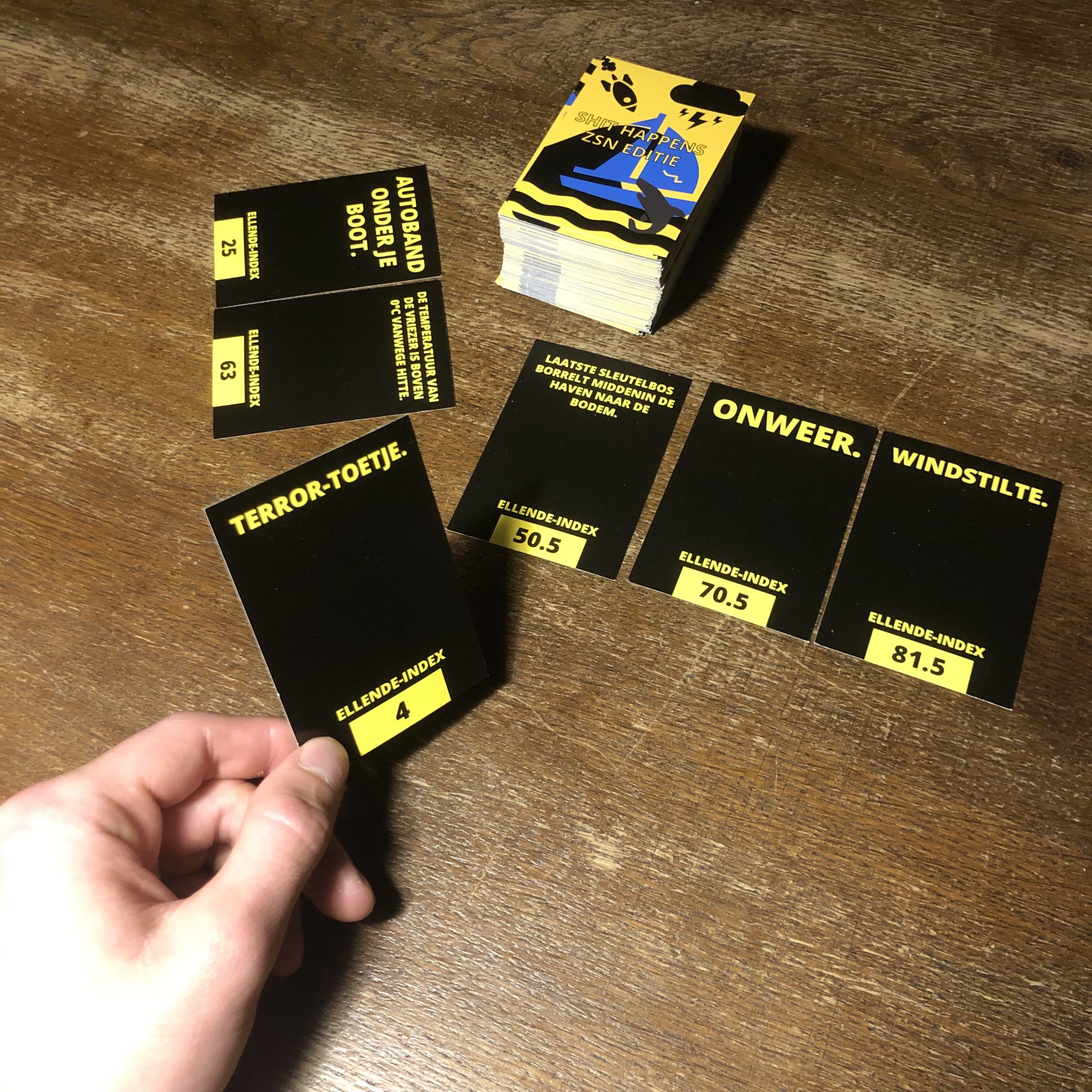 Printed cards.